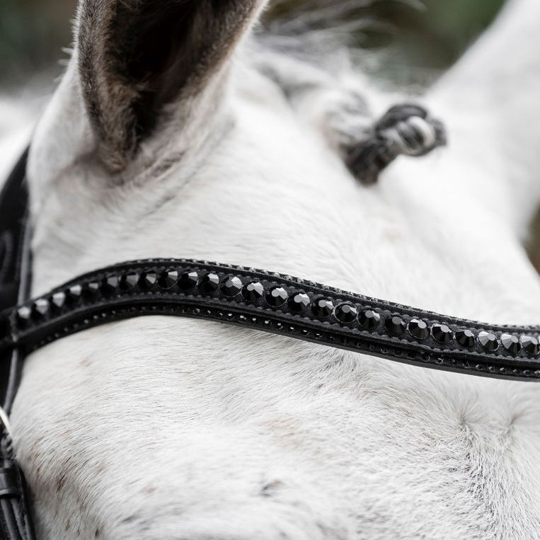Horseware Ireland Diamante Flash Bridle #colour_black-black