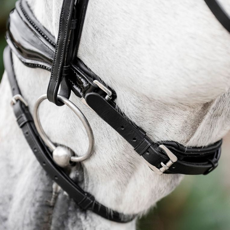 Horseware Ireland Diamante Flash Bridle #colour_black-black