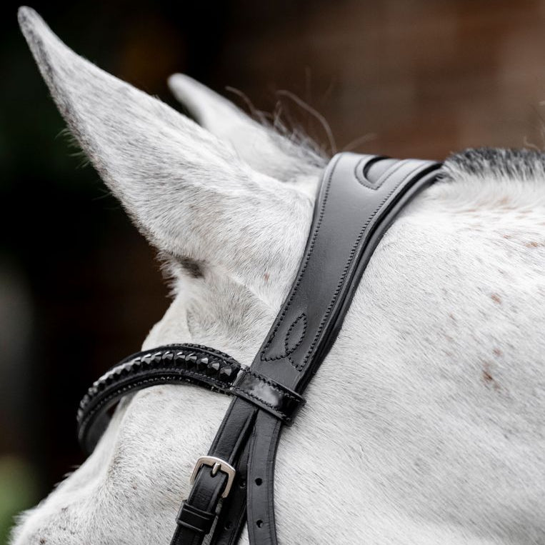 Horseware Ireland Diamante Flash Bridle #colour_black-black