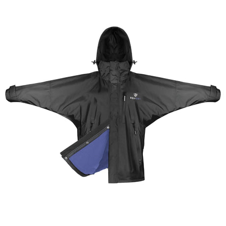 EQUIDRY Women's Thin Fleece Shortie #colour_black-lilac