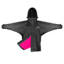 EQUIDRY Children's Thin Fleece Shortie #colour_black-peacock-pink