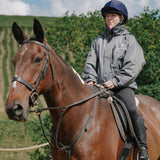 EQUIDRY Women's Thin Fleece Shortie #colour_grey-penelope-pink