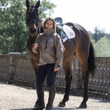 EQUIDRY Women's Shortie Mesh Lining Mac #colour_taupe