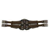 Stubben Equi-Soft® Short Saddle Girth with Cover - Ebony #colour_vachette-leather-ebony