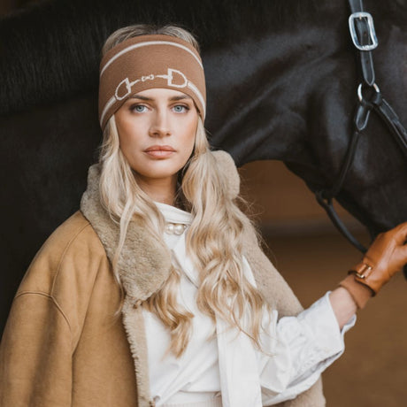 Waring Brooke Snaffle Headband/Snood #colour_tan
