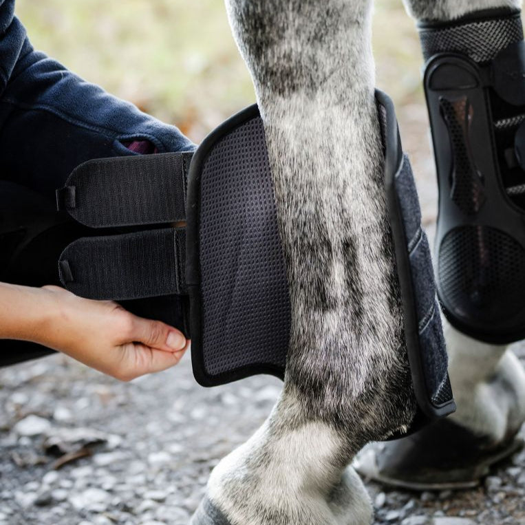 Horseware Ireland Pro Bamboo Brushing Boots #colour_black-black