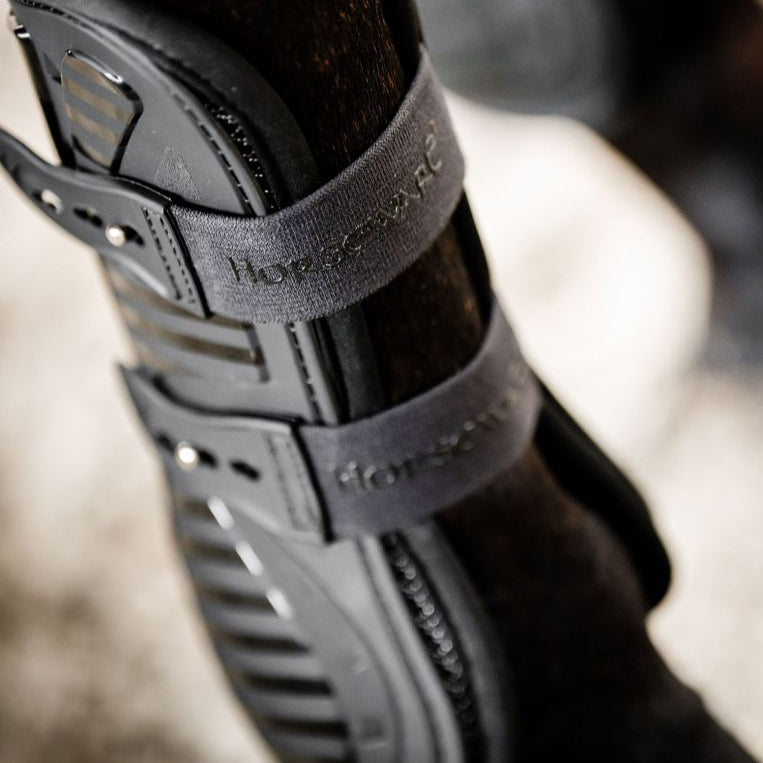 Horseware Ireland Pro Bamboo Tendon Boots #colour_black-black