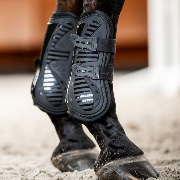 Horseware Ireland Pro Bamboo Tendon Boots #colour_black-black