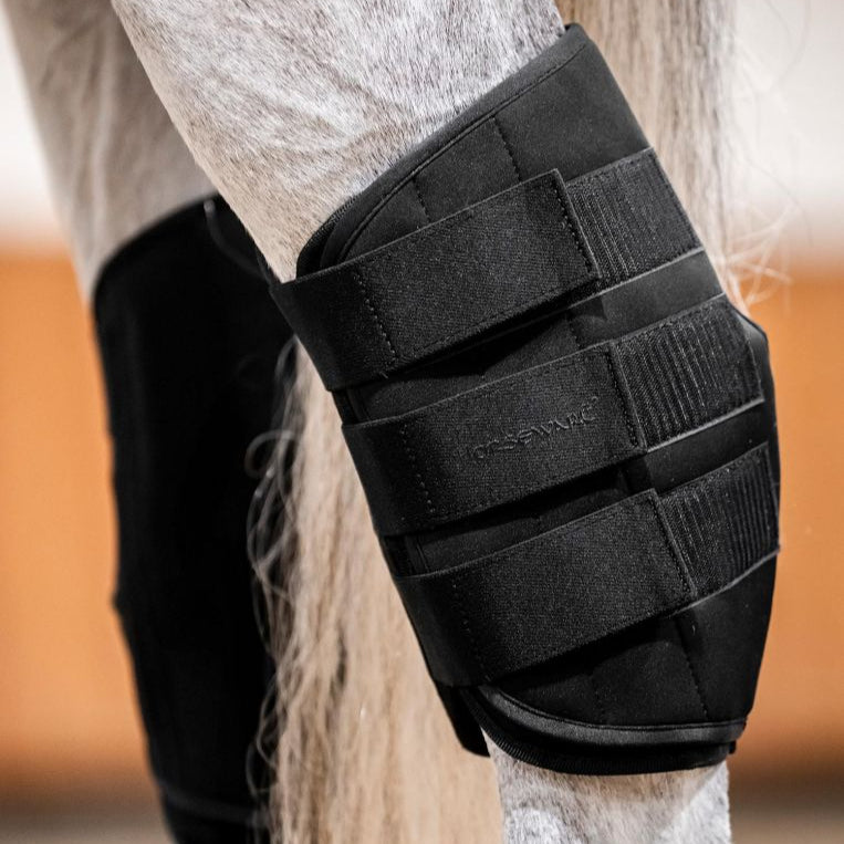 Horseware Ireland Ice Gel Hock Boots #colour_black-black