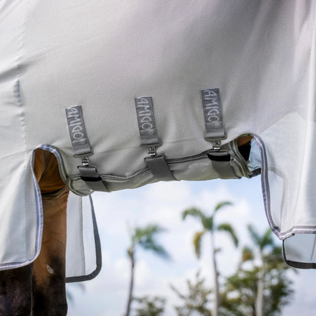 Horseware Ireland Amigo Bug Buster Fly Sheet #colour_silver-titanium-grey-silver