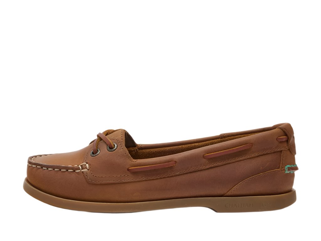 Chatham Bali Lady G2 Premium Nubuck Low Fronted Boat Shoes #colour_walnut