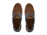 Chatham Bermuda Lady II G2 Leather Boat Shoes #colour_brown-navy