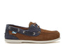 Chatham Bermuda Lady II G2 Leather Boat Shoes #colour_brown-navy
