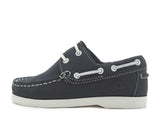 Chatham Henry Kids Nubuck Boat Shoes#colour_navy