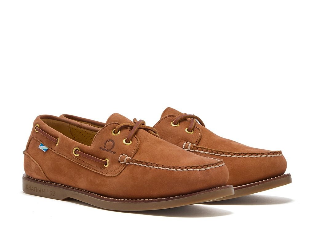 Chatham Men's Lyme G2 Boat Shoe #colour_tan