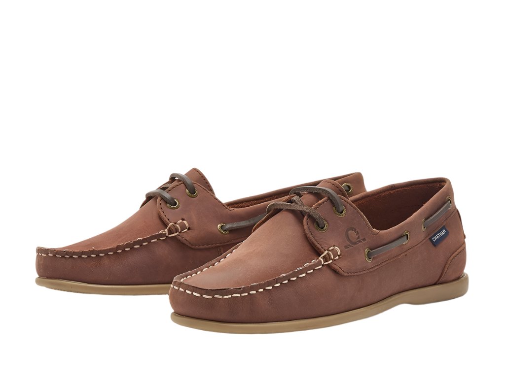 Chatham Penang Leather Boat Shoes #colour_burgundy
