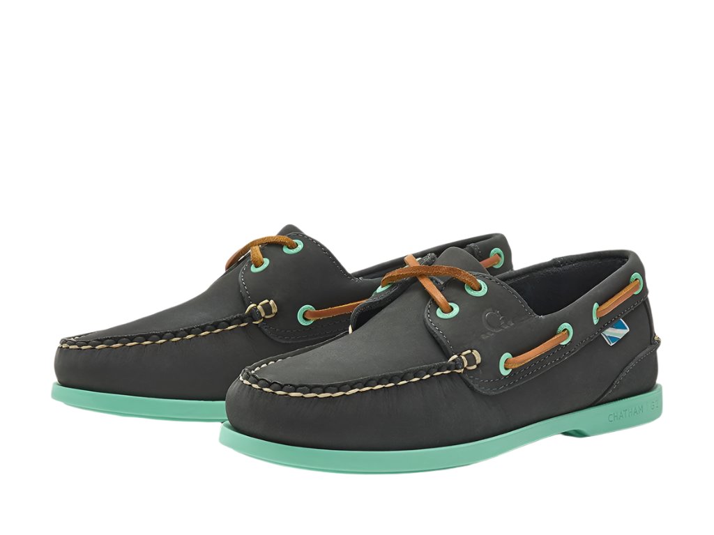 Chatham Pippa II G2 Leather Boat Shoes #colour_navy-aqua