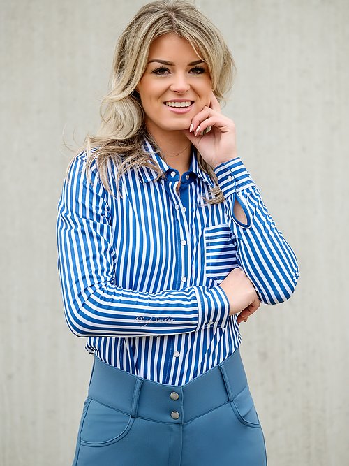 스웨덴 캐시디 매직 셔츠의 추신 - 로얄 블루
