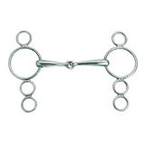 Korsteel 스테인리스 스틸 조인트 3 링 네덜란드 개그 비트