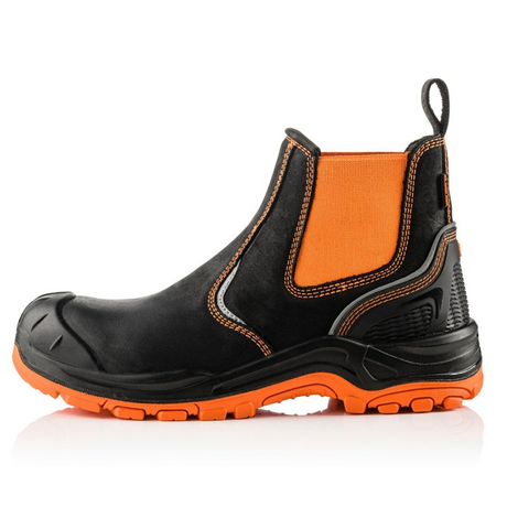 Buckbootz Buckz Viz Safety Dealer Boot #colour_orange-black