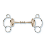 Steeltec Golden Wings Bâillon à 3 Anneaux Double Cassé