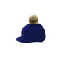 Hy Equestrian Hat Cover with Faux Fur Pom Pom