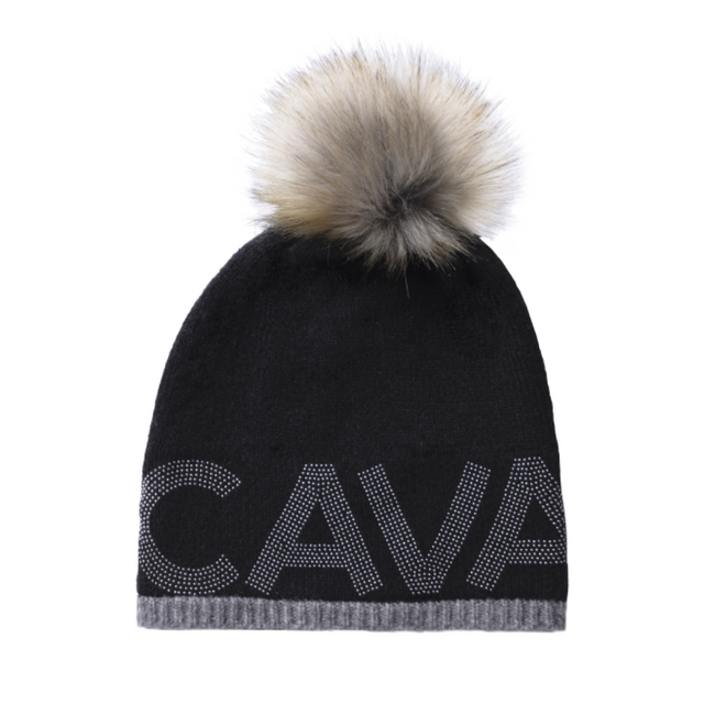 Cavallo Bine Fine Knit Hat #colour_black