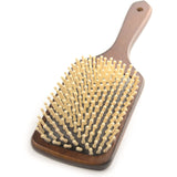 Brosse pour crinière et queue en bois HySHINE Deluxe - Marron foncé