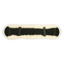 KM Elite Shaped Dressage Girth Sleeve #colour_black-natural