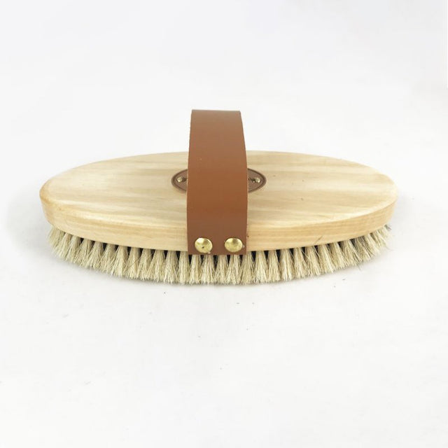 Borstiq Natural Body Brush with Leather Strap Large