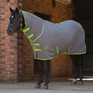 Weatherbeeta Fleece Cooler Combo Neck #colour_grey-lime