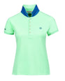 Dublin Lily Cap Sleeve Ladies Polo #colour_lichen-green