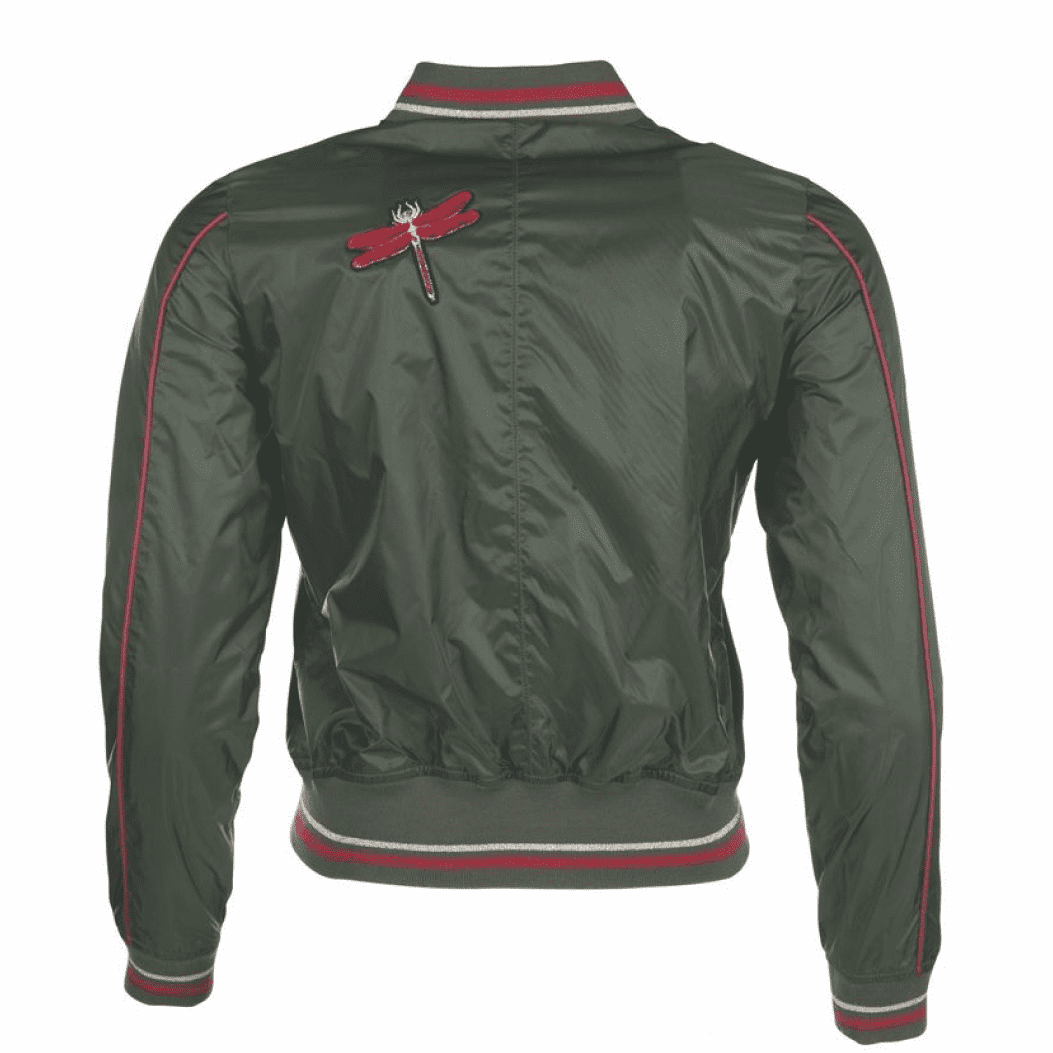 HKM Fleur Style Blouson #colour_olive-green