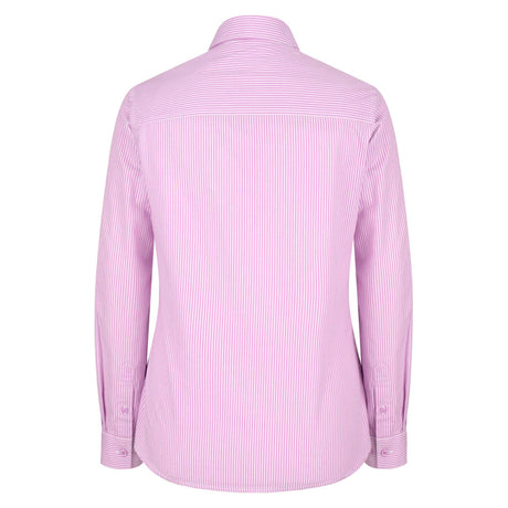 Hoggs of Fife Bonnie II Ladies Cotton Shirt #colour_lavender-stripe