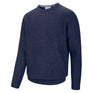 Hoggs of Fife Borders Men's Ribbed Knit Jumper #colour_indigo