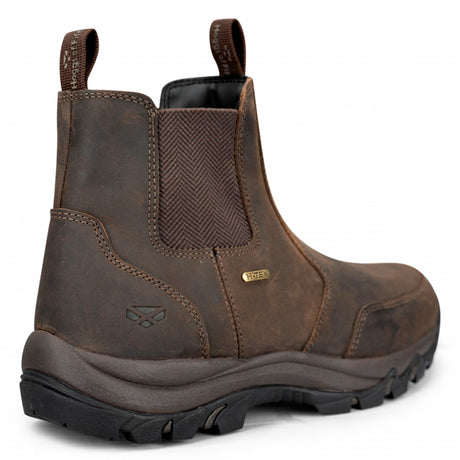 Hoggs of Fife Creagan Waterproof H-Tex Dealer Boots #colour_waxy-brown