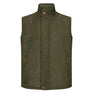 Hoggs of Fife Denholm Men's Quilted Gilet #colour_loden