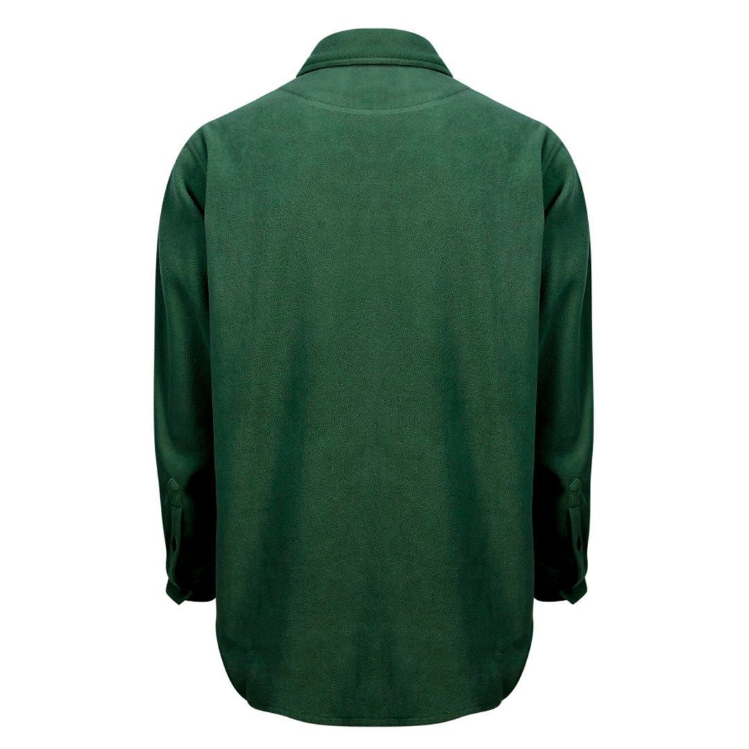 Hoggs of Fife Highlander Men's Micro Fleece Shirt #colour_dark-green