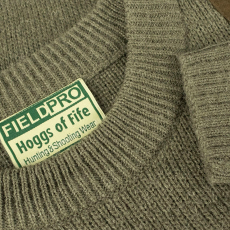 Hoggs of Fife Melrose Junior Hunting Sweatshirt #colour_soft-marled-green