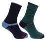 Hoggs of Fife Tech Active Socks #colour_green-navy