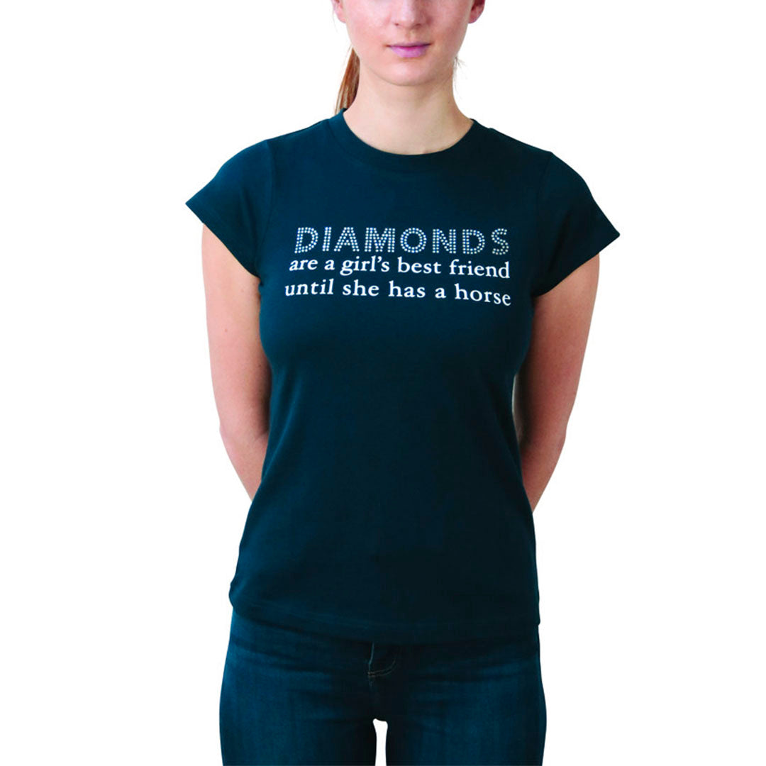 hy equestrian 다이아몬드 어린이 티셔츠