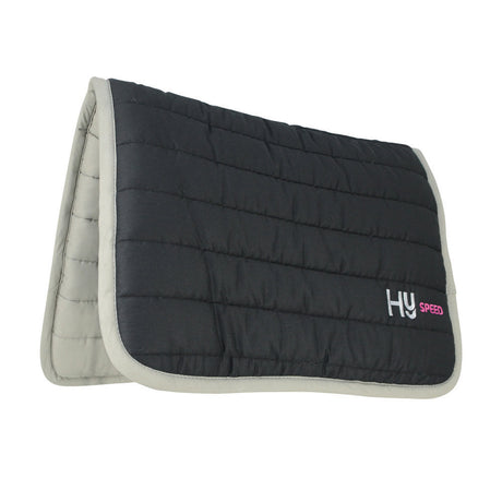 Hy Equestrian Reversible Two Colour Saddle Pad #colour_black-grey