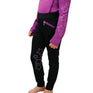 Hy Equestrian Stella Children's Riding Tights #colour_purple-lilac-black