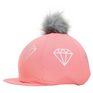 Hy Equestrian Diamonds Hat Cover #colour_brightcoral-grey