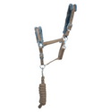 Hy Sport Active Head Collar & Lead Rope #colour_desert-sand