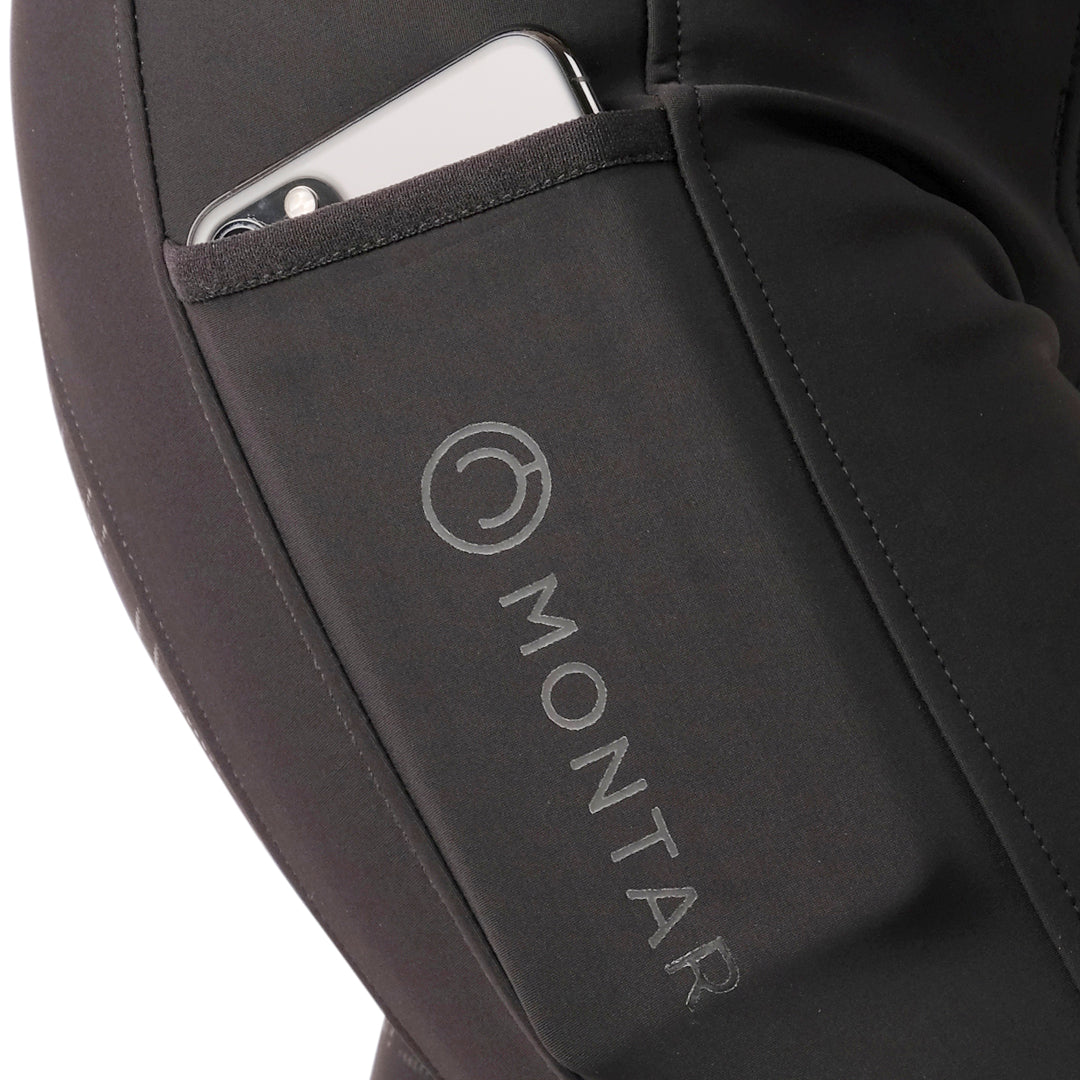 Montar Delilah High Waisted Full Grip Winter Breeches #colour_black