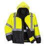 Portwest Hi-Vis Premium 3in1 Bomber Jacket #colour_yellow-black