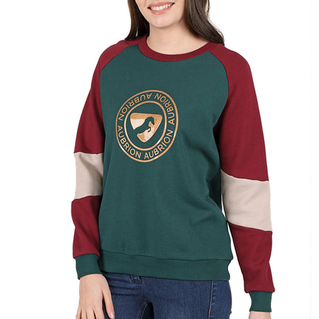 Shires Aubrion Boston Ladies Sweatshirt #colour_dark-green