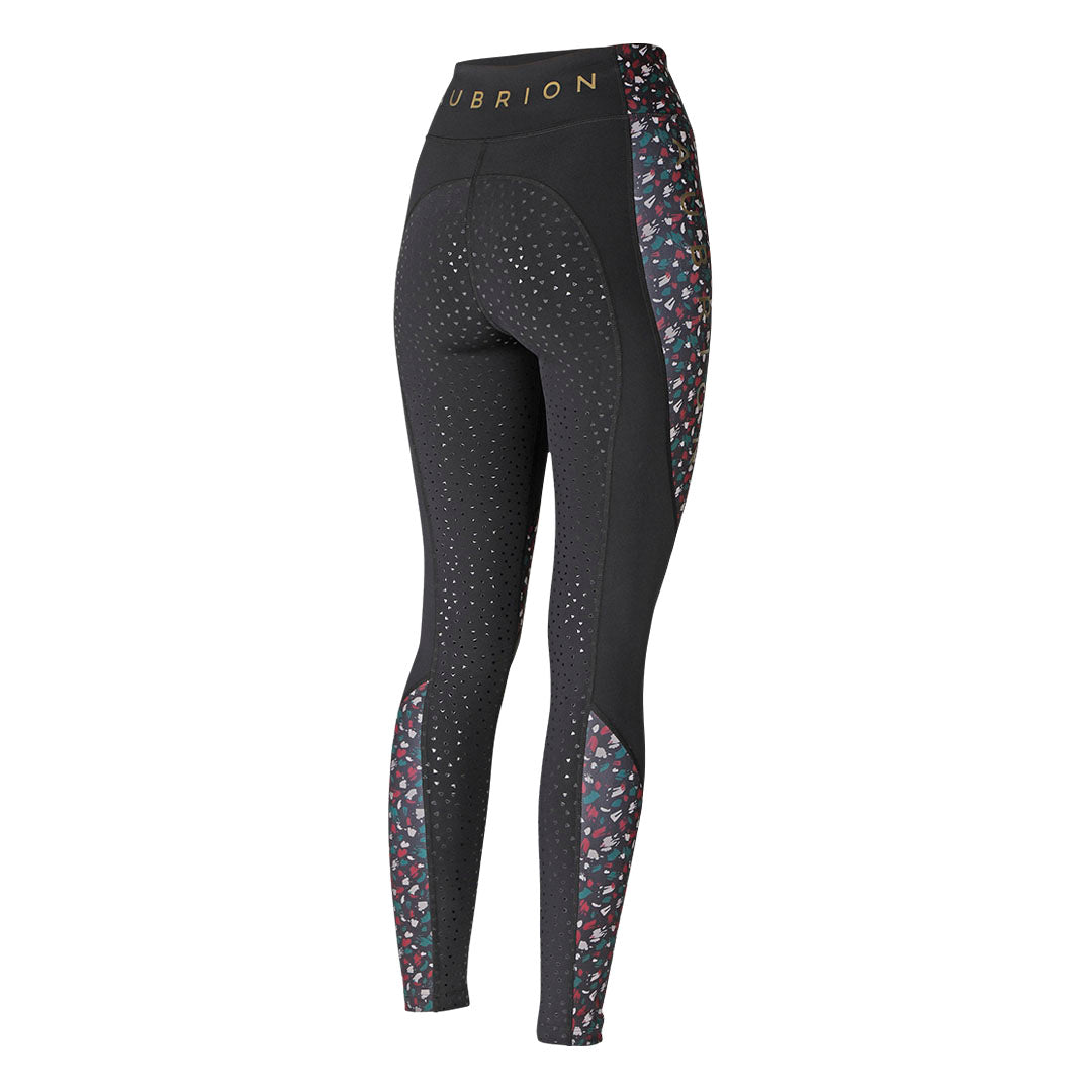 Shires Aubrion Broadway Full Grip Ladies Riding Tights #colour_brush-stroke