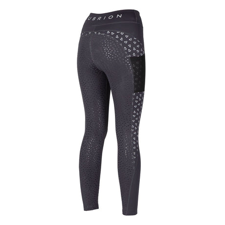 Shires Aubrion Coombe Full Grip Girls Riding Tights #colour_reflective